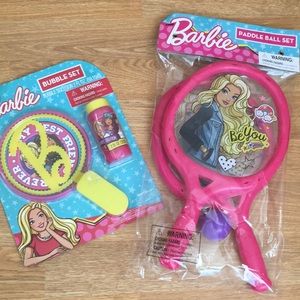 Barbie Bubble & Paddle Ball Set